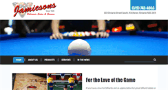 Desktop Screenshot of jamiesonsbilliards.com