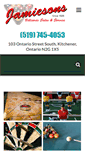 Mobile Screenshot of jamiesonsbilliards.com